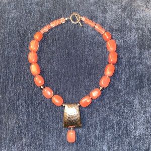 Silpada Rose or Cherry Quartz 17” necklace